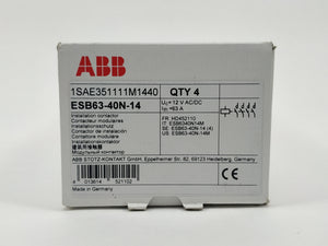 Abb 1SAE351111M1440 ESB63-40N-14 Installation Contactor 4pcs. 12V AC/DC