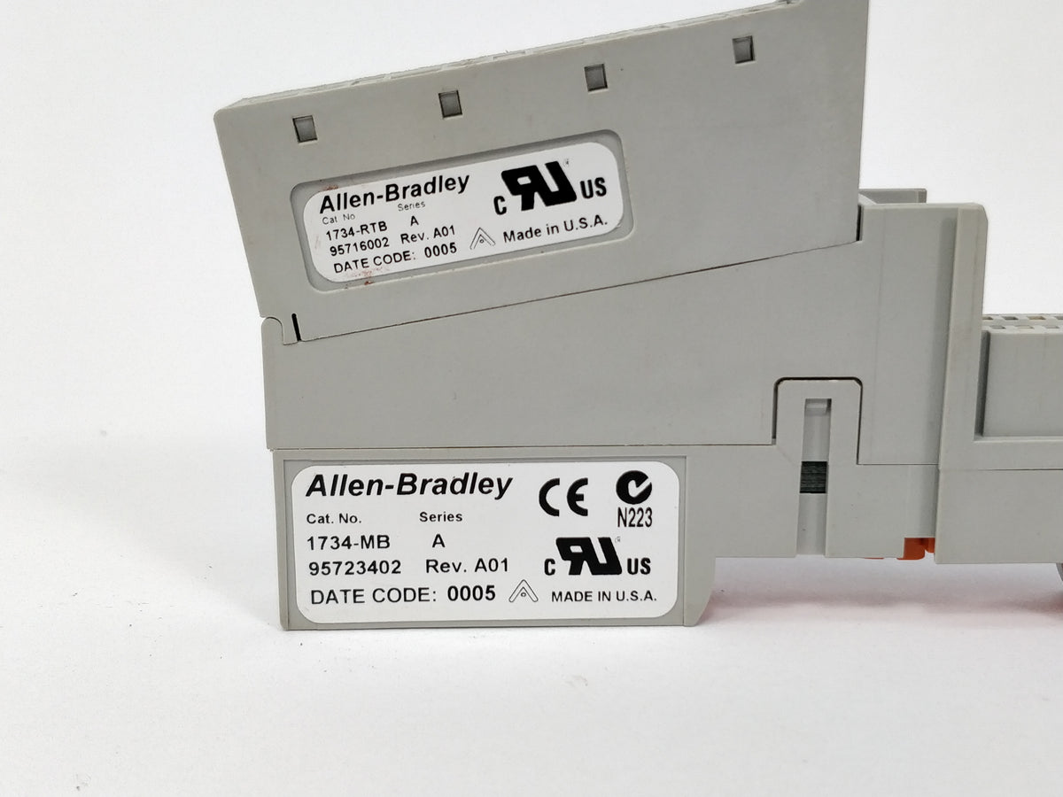 Ab 1734-MB ser. A Rev.A01 with 1734-RTB ser. A Rev.A01