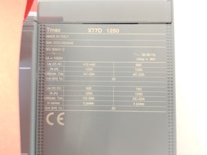 Abb SACE TMAX XT7 D 1250 Circuit Breaker
